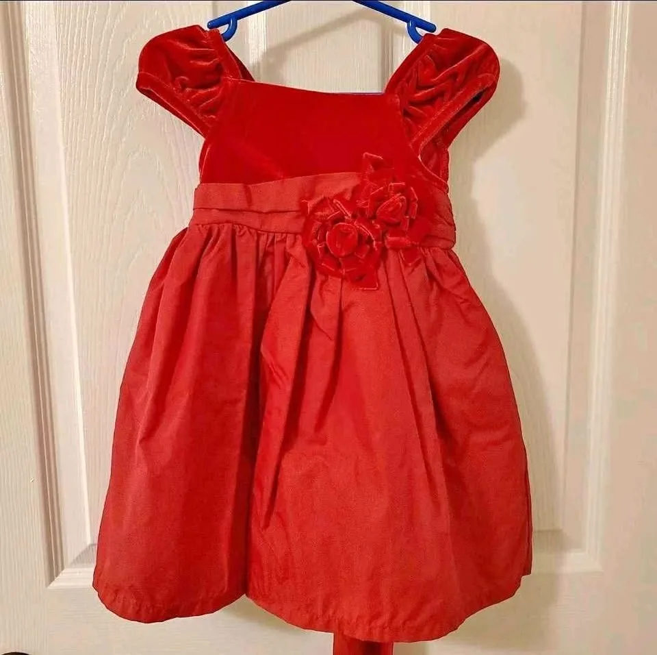 EUC Toddler Red Formal Dress - 18M