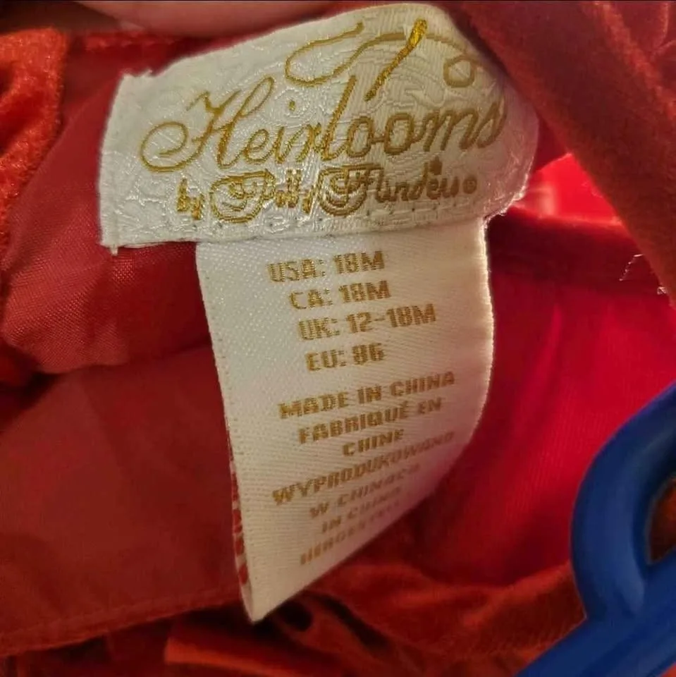 EUC Toddler Red Formal Dress - 18M image indicator(3)