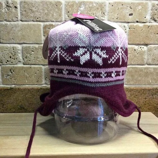 BNWT GIRLS’ KNIT HAT & MITTENS SET - 2-3X