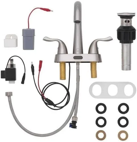 Homewerks Touchless Brushed Nickel Bathroom Faucet image indicator(6)