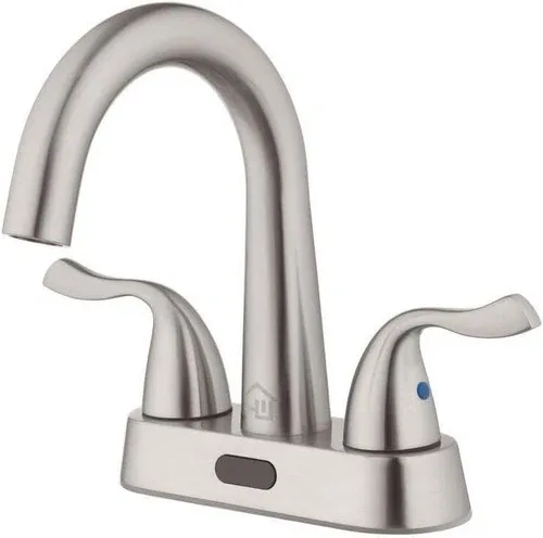 Homewerks Touchless Brushed Nickel Bathroom Faucet image indicator(8)