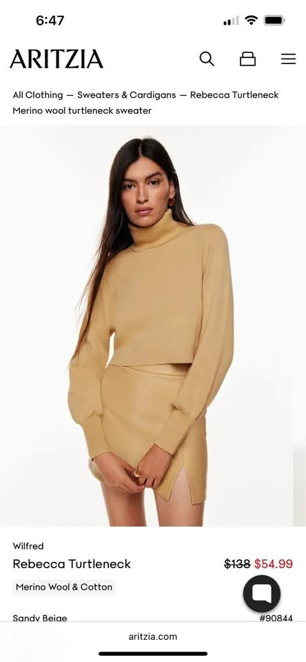 Wilfred Rebecca Turtleneck (Aritzia) image indicator(3)