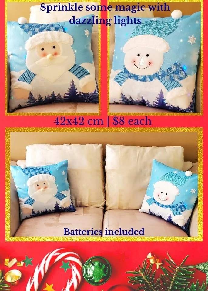 Christmas/Winter cushion covers- varies sizes | see description