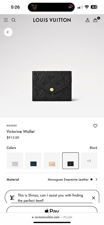 LV victorian wallet