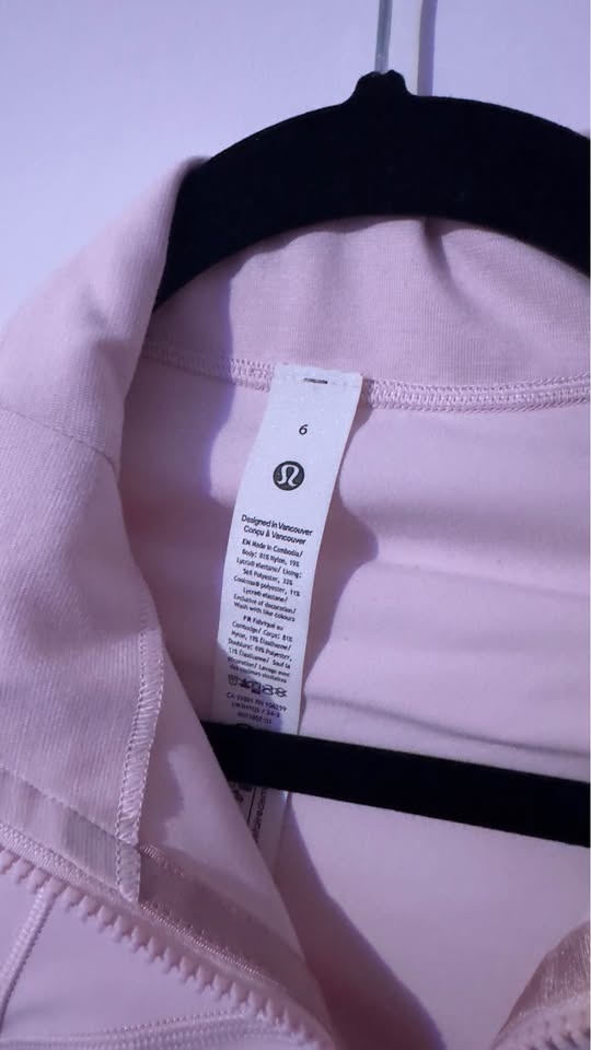 pink lululemon define jacket size 6 - photo 4