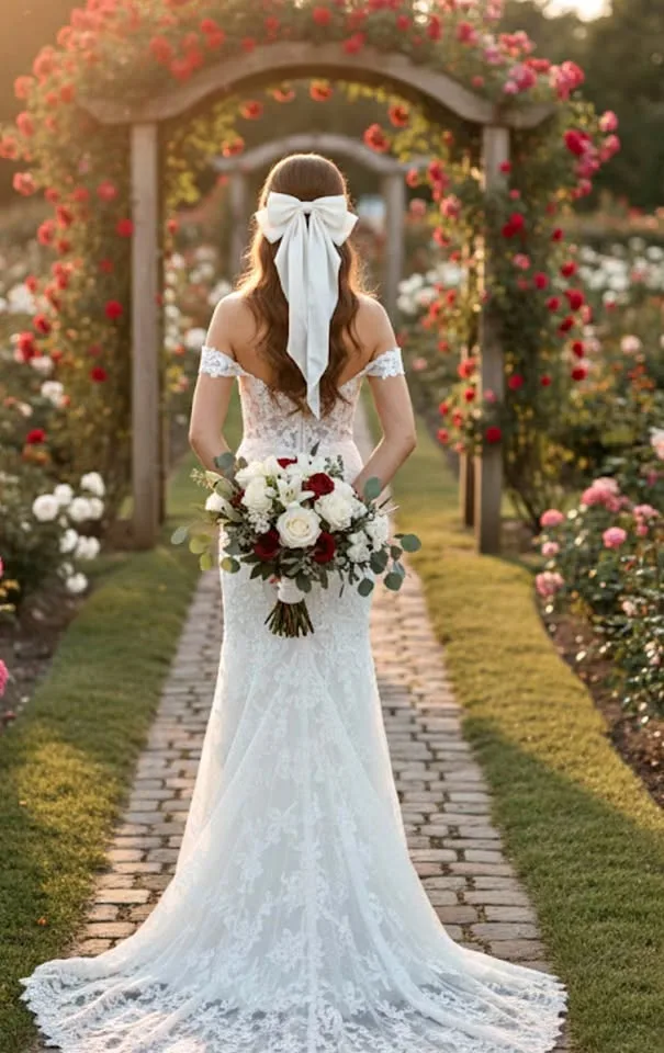 David bridal Ivory Bow