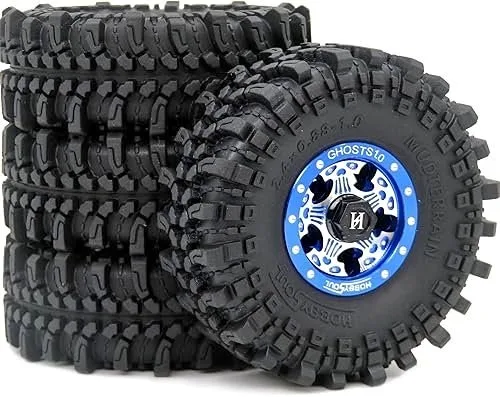 HobbySoul 4 tires/rims for FMS24 FCX24