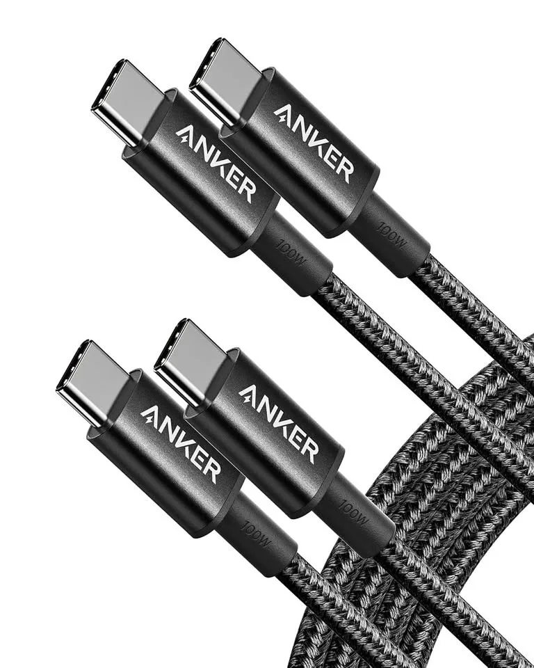 Anker USB C cable 2 pack, 6 ft