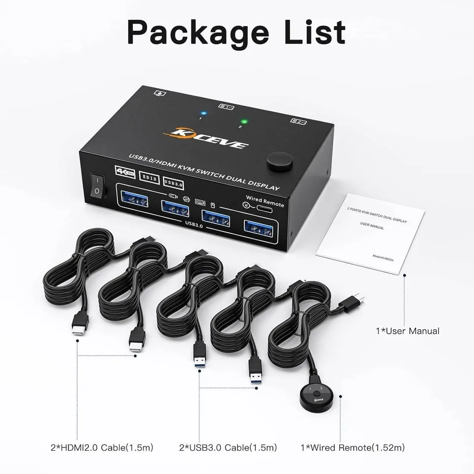 KVM for two monitors image indicator(10)
