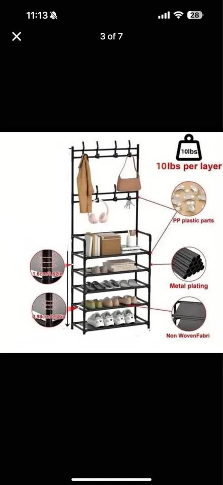 BNIB- Entryway Coat and shoe rack