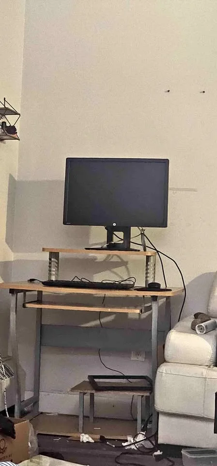 Desk and foldable chair from canadian tire