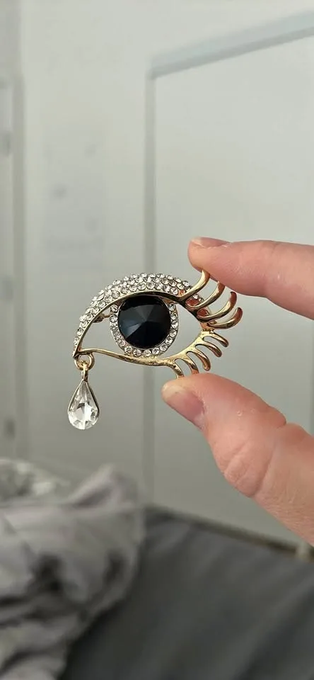 Evil eye Tear Brooch