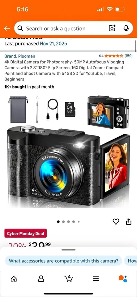 4K Digital Camera