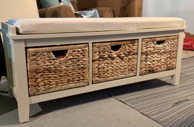 Bench with Storage Baskets - photo 2