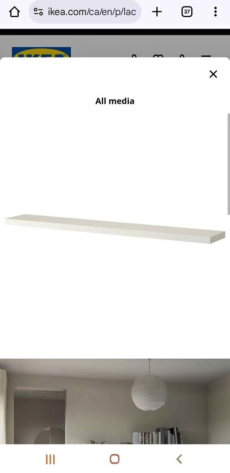 ⭐ IKEA LACK Floating Wall Shelves – Like New! ⭐