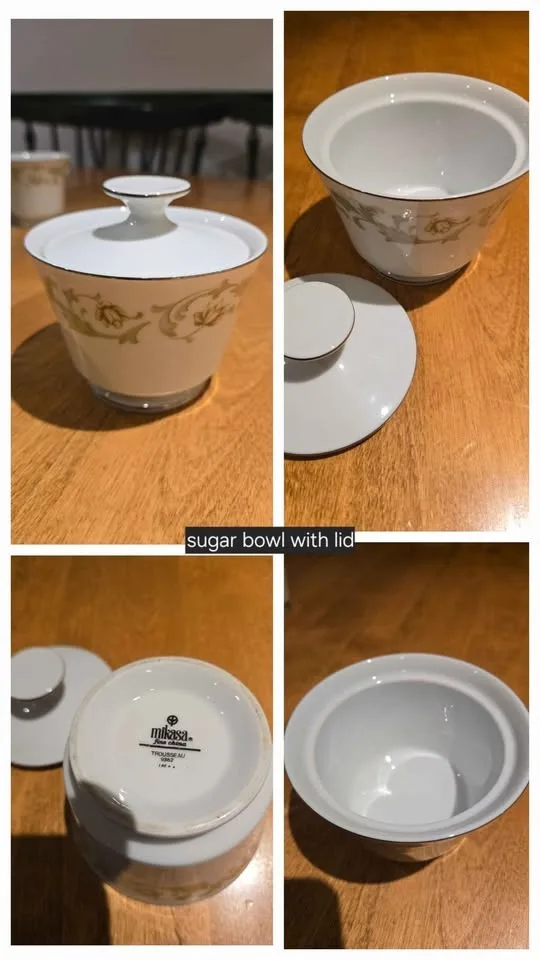 Mikasa Cup, Saucer Sets, Sugar Bowl (Trousseau 9362) image indicator(6)
