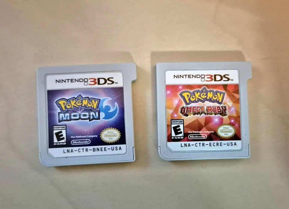 Nintendo 3DS Games Pokemon Omega Ruby and Pokemon Moon