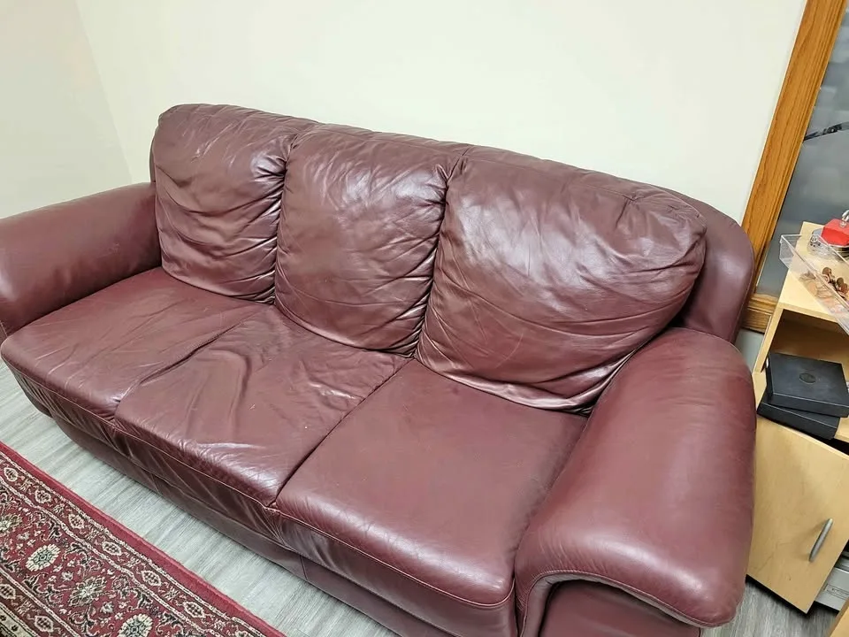 Leather couch