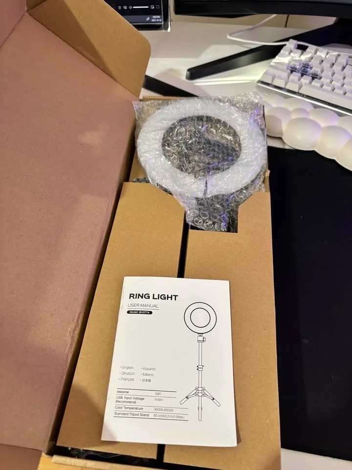 Selfie Ring Light with Tripod Stand image indicator(2)