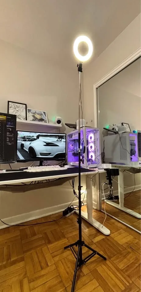 Selfie Ring Light with Tripod Stand image indicator(3)