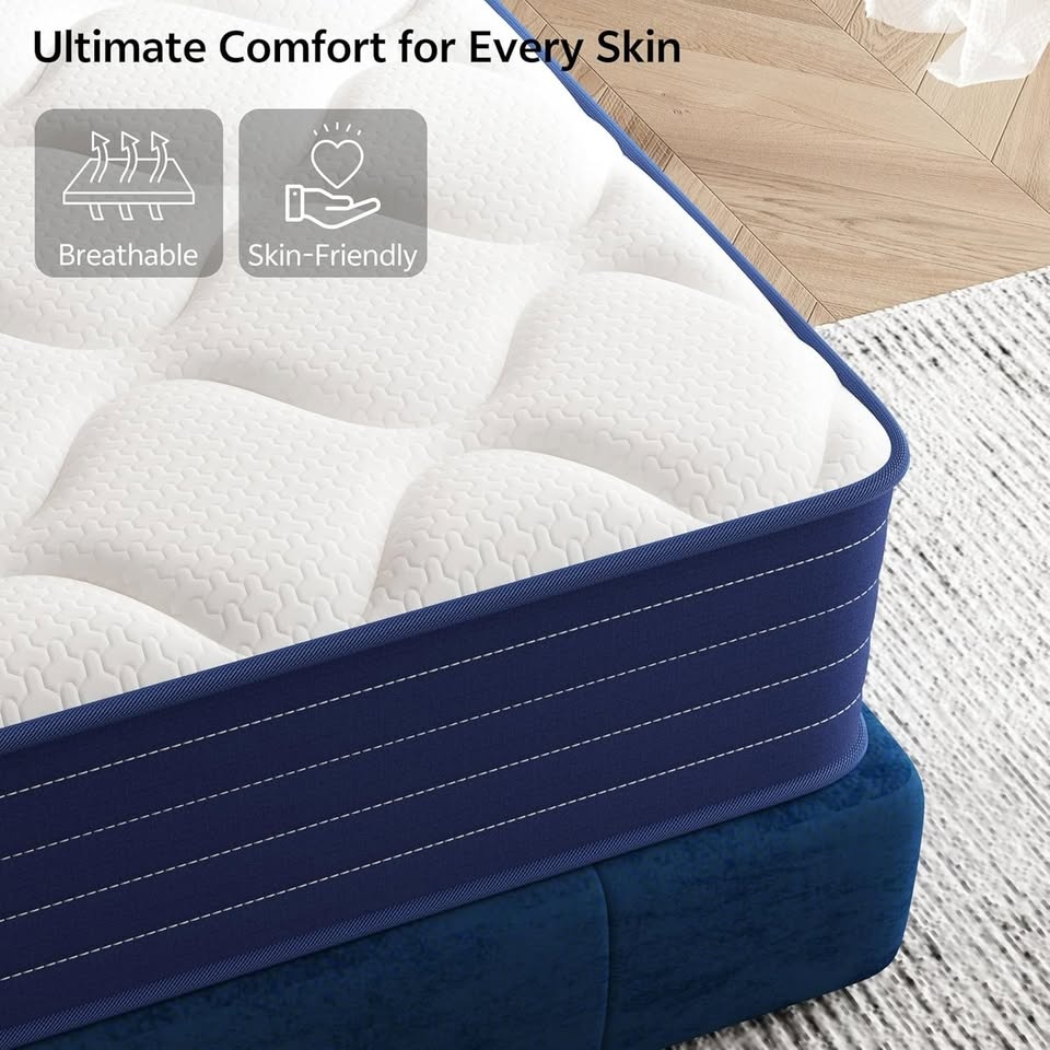 New queen hybrid mattress — sweet sleep, zero stress! 🛏️ - photo 2
