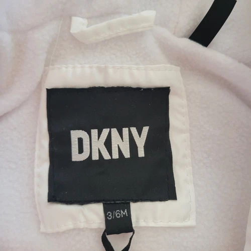DKNY Pram Snowsuit Unisex 3/6 Months Black White - photo 3