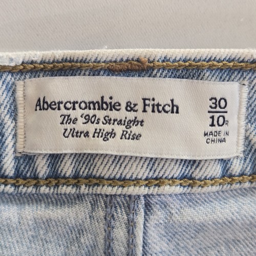 Abercrombie The 90s Straight Ultra High Rise Womens Size 30 - photo 3
