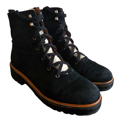 Marc Fisher Shearling Hiker Boots Women Sz 10M