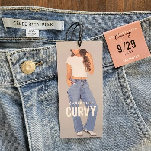 Celebrity Pink Carpenter Curvy Jeans Womens Size 9 / 29 Blue - photo 3