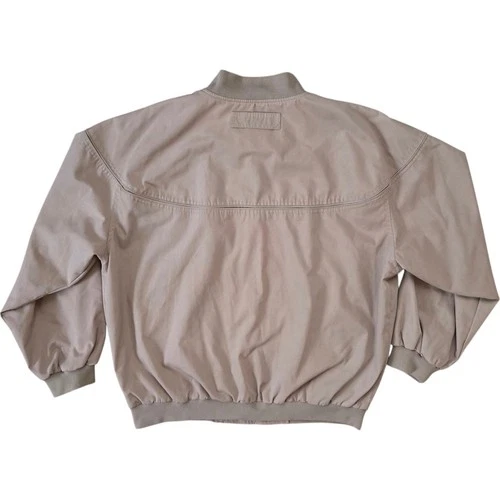 Haband Bomber Jacket Mens Size 2X Tan Khaki Full Zip - photo 2