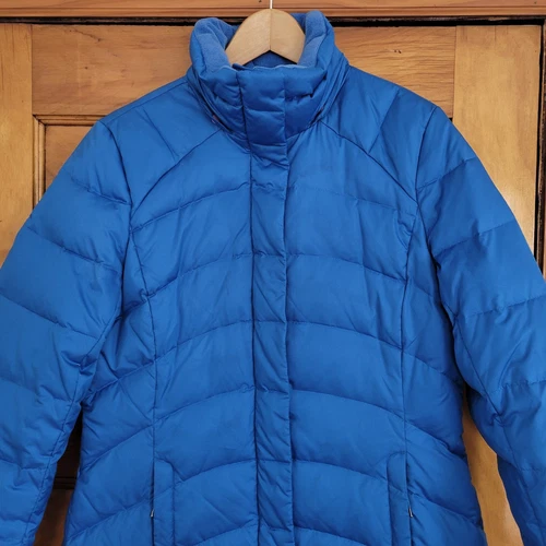 Lands' End Long Puffer Jacket Womens Small 6-8 Blue - photo 3