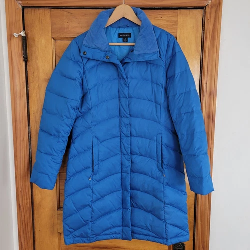 Lands' End Long Puffer Jacket Womens Small 6-8 Blue - photo 5