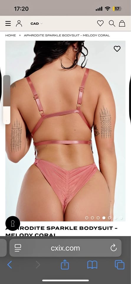 CXIX Aphrodite pole bodysuit