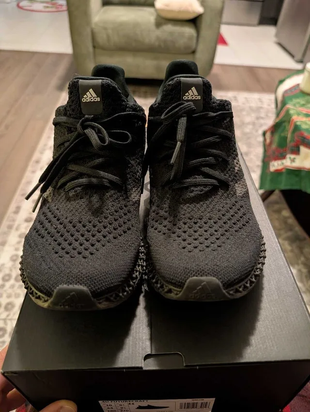 men's adidas Ultra4D, size 10, triple black image indicator(3)