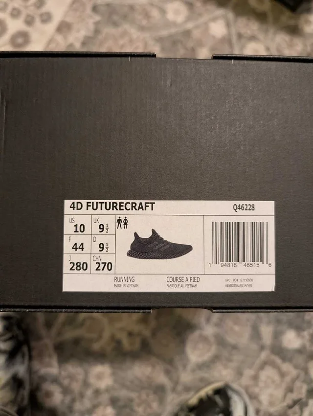 men's adidas Ultra4D, size 10, triple black image indicator(4)