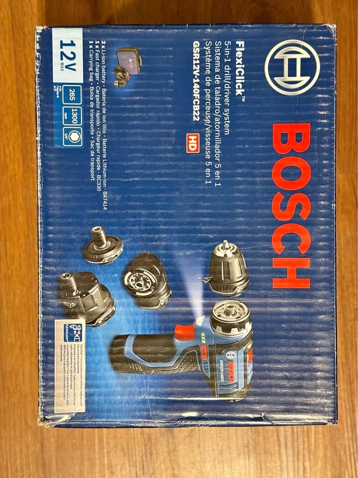 Bosch 12V Max Drill/Driver with 5-In-1 Flexiclick® System