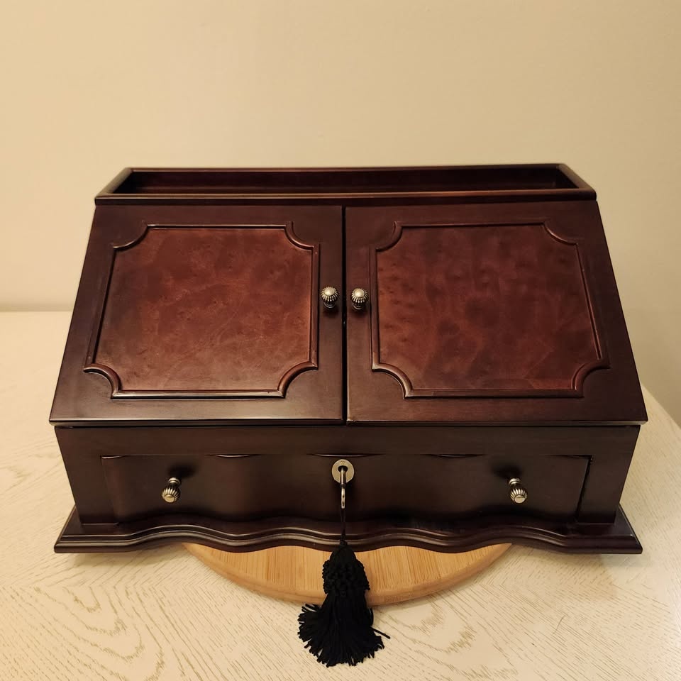 Vintage Mahogany Wood Secretary Desk #Cleanout - photo 2