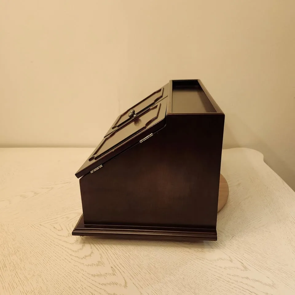 Vintage Mahogany Wood Secretary Desk #Cleanout image indicator(8)