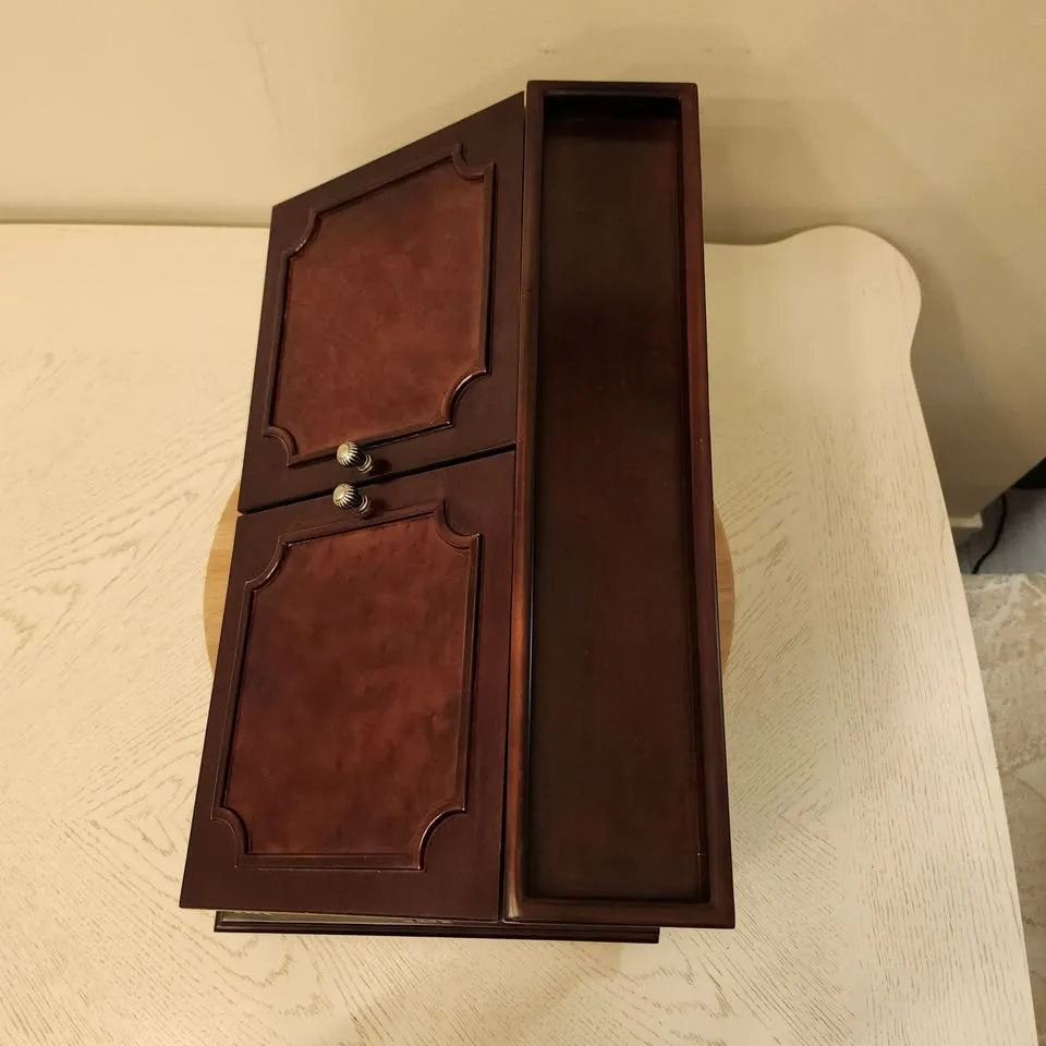 Vintage Mahogany Wood Secretary Desk #Cleanout image indicator(9)