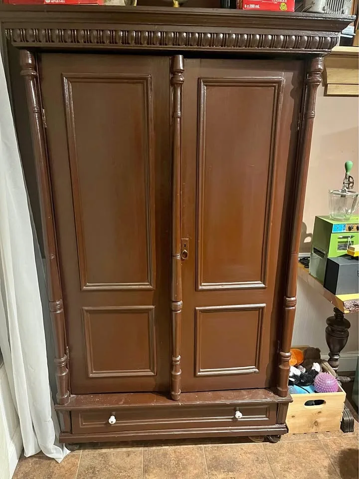 Antique Armoire 1900s used as pantry! Need gone