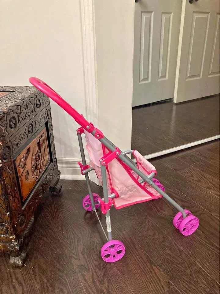 Chicco Doll Stroller – Pink Toy Stroller for Dolls & Stuffies