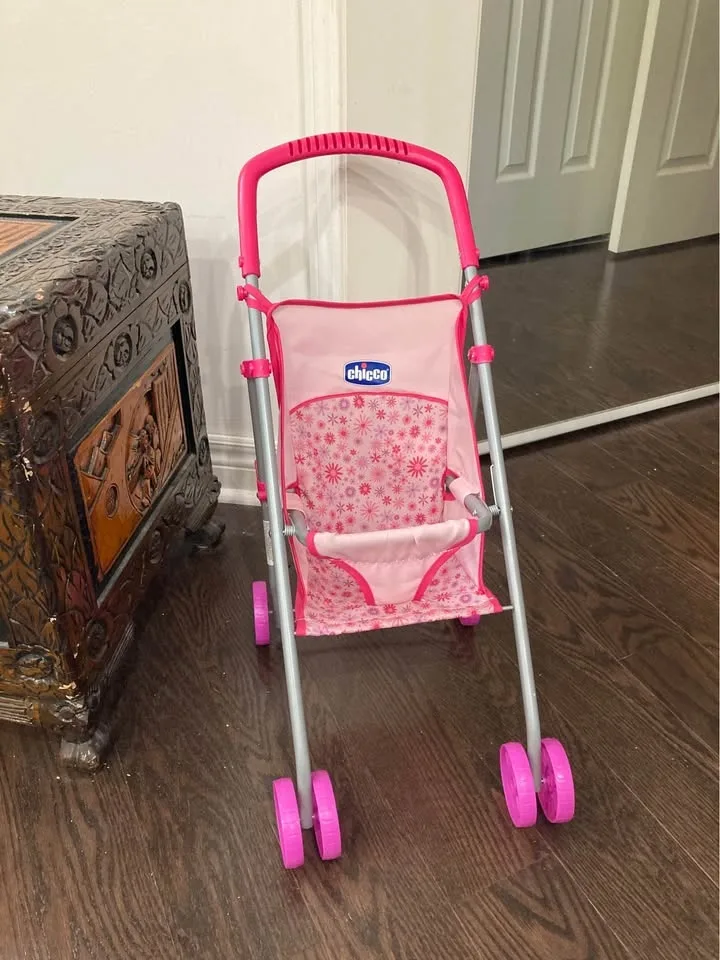 Chicco Doll Stroller – Pink Toy Stroller for Dolls & Stuffies image indicator(2)