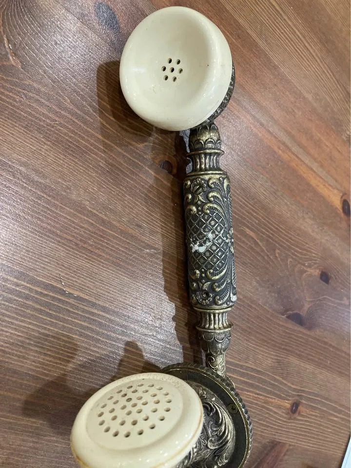 Vintage Rotary Phone - Ornate Brass Look - Prince Tel OPC image indicator(8)