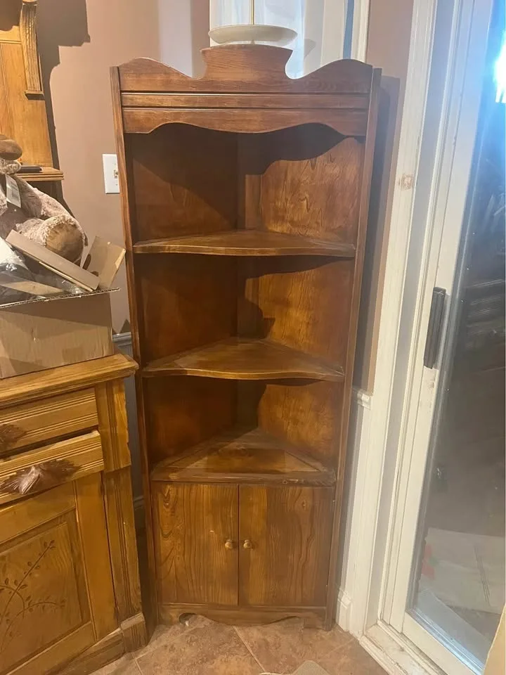 Antique Oak Corner Cabinet need gone