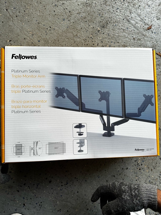 Fellowes Triple Monitor Arm