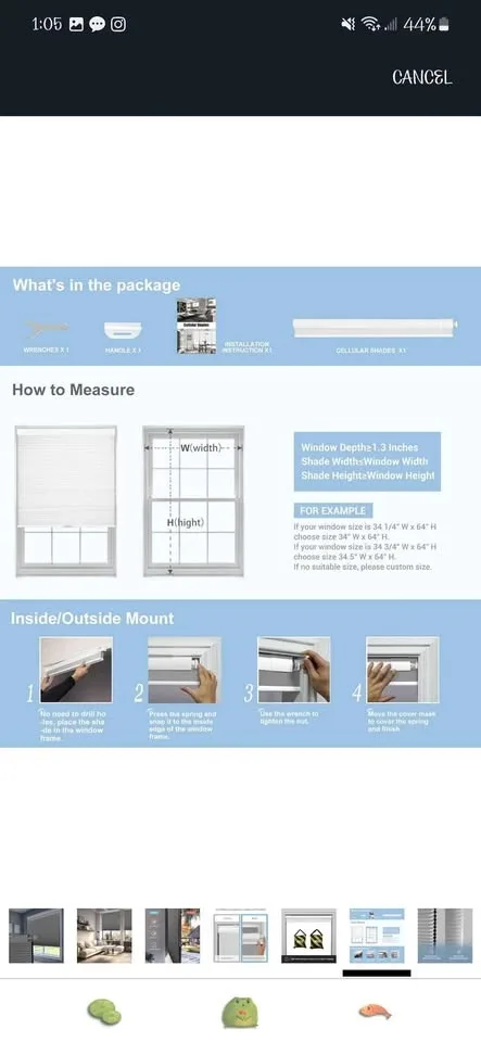 No Tools No Drill Blackout Grey Blinds image indicator(3)