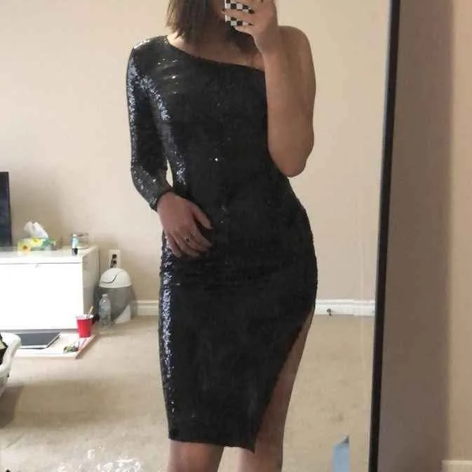🖤Black Sequin Dress🖤 image indicator(2)