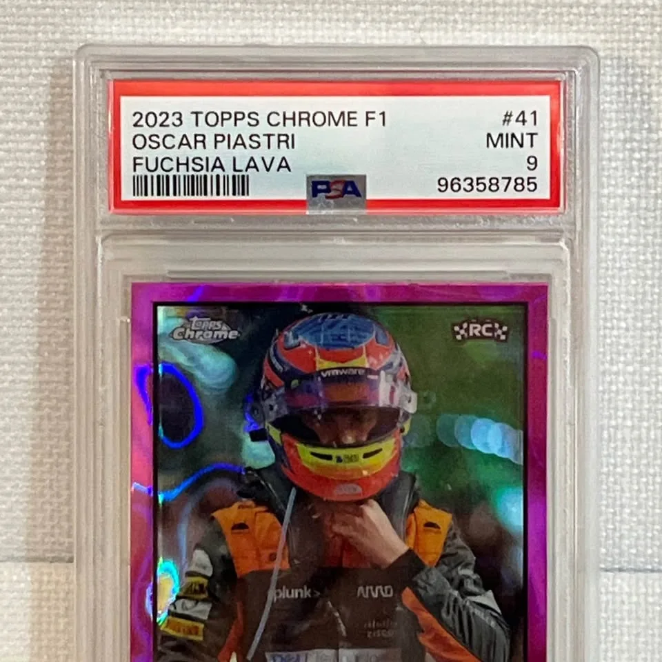 2023 Topps Chrome F1 Oscar Piastri #41 Lava /250 PSA 9 image indicator(3)