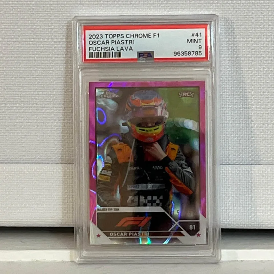 2023 Topps Chrome F1 Oscar Piastri #41 Lava /250 PSA 9 image indicator(6)