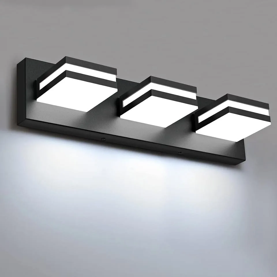 Modern LED Bathroom Vanity Light (3-Light Acrylic)